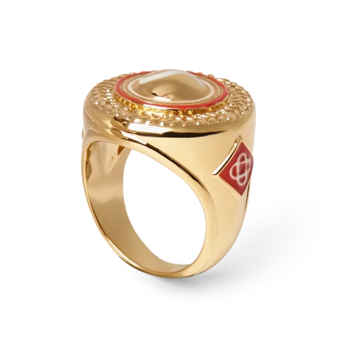 Anillo medallón deportivo