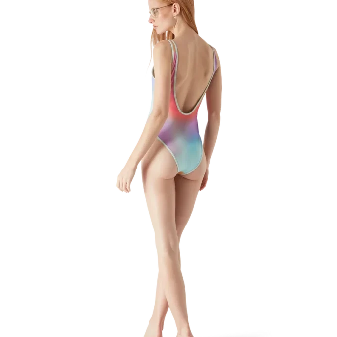 Bañador con degradado de cristal