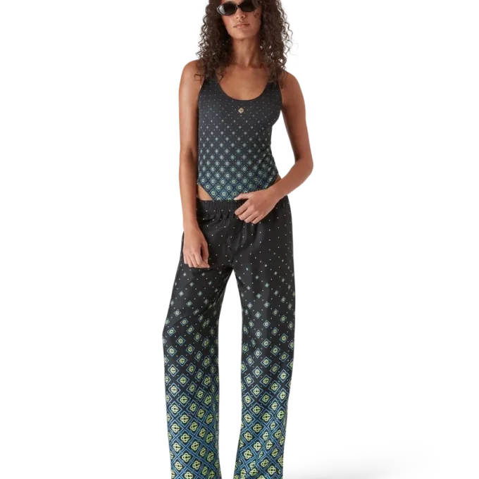 Bañador con monograma negro degradado