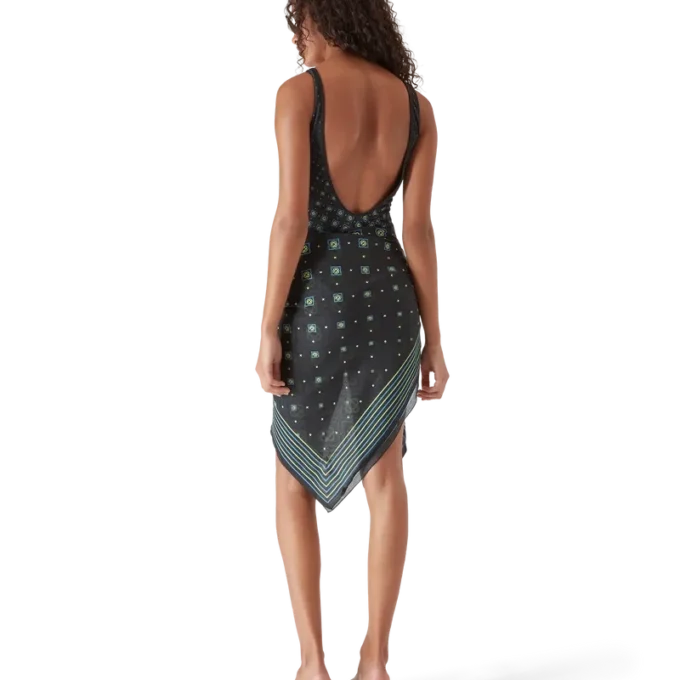 Bañador con monograma negro degradado