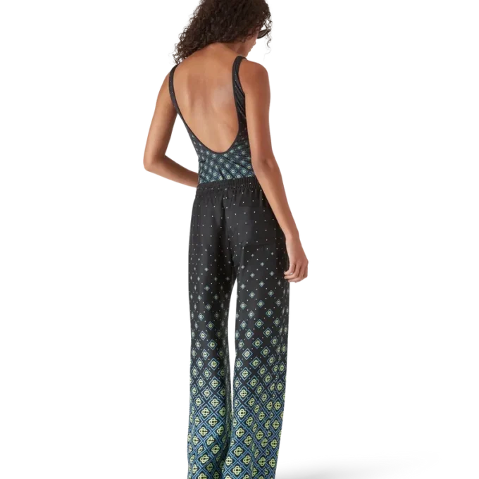 Bañador con monograma negro degradado