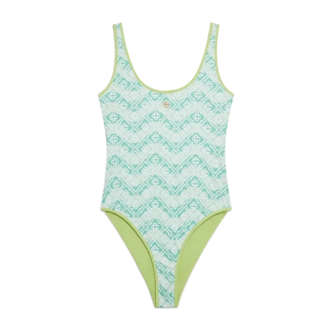 Bañador con monograma ondulado