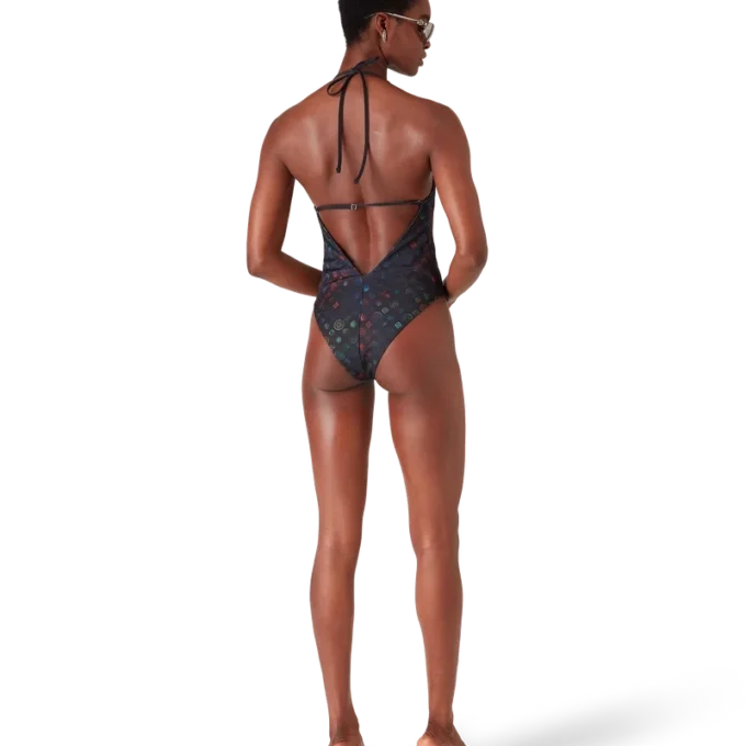 Bañador de escote pronunciado Monogram