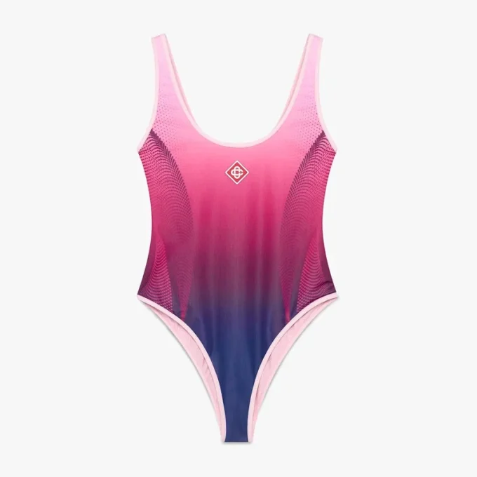 Bañador degradado en color berenjena