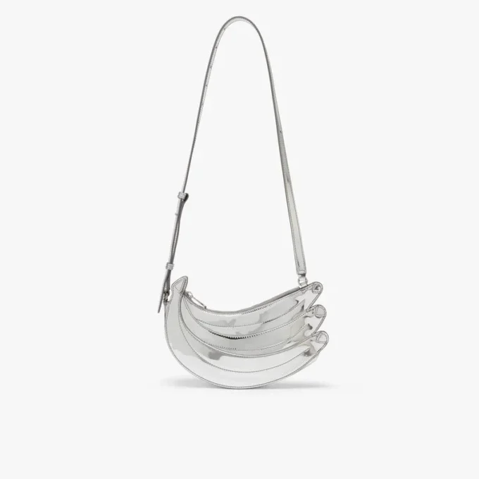 Bolso Banana plateado