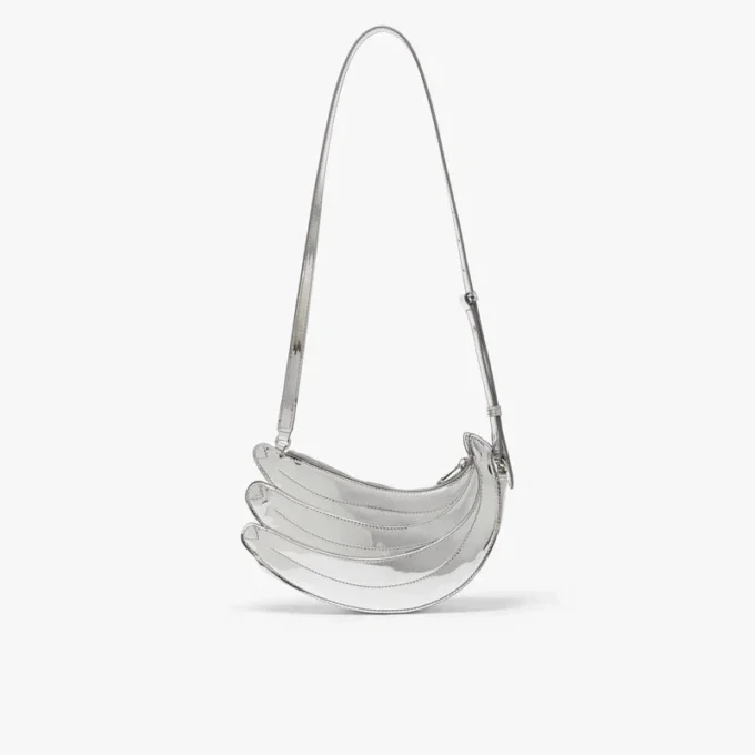 Bolso Banana plateado