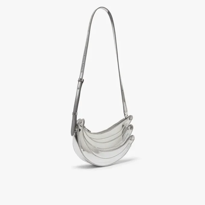 Bolso Banana plateado