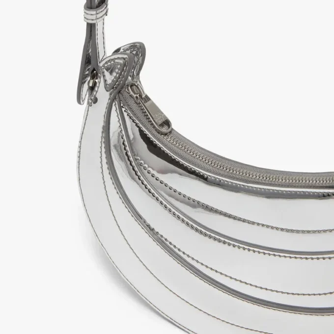 Bolso Banana plateado
