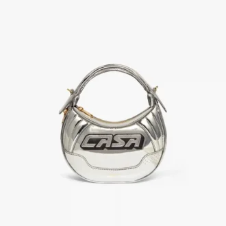 Bolso Biker plateado