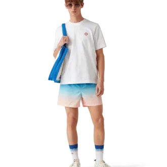 Bolso de ganchillo a rayas