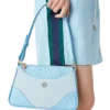 Bolso de hombro Pochette Jeanne azul