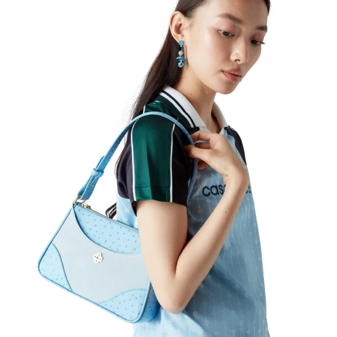 Bolso de hombro Pochette Jeanne azul