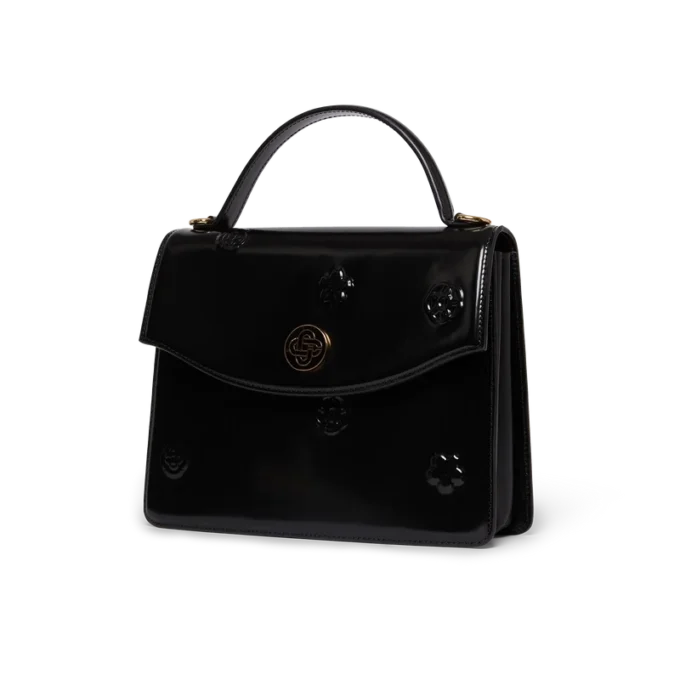 Bolso Jeanne con emblemas negros