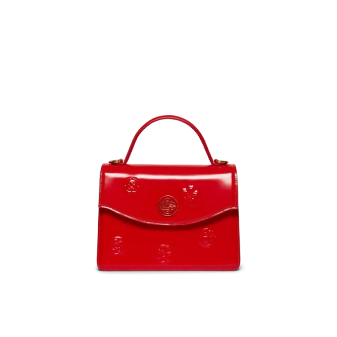 Bolso Mini Jeanne con emblemas rojos
