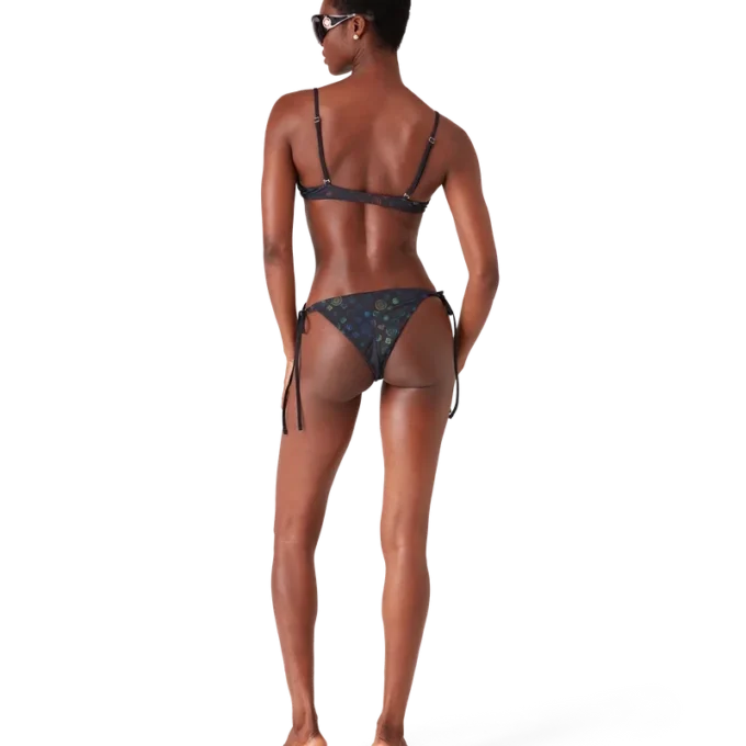 Braguita de bikini con cordones y estampado Monogram