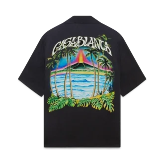 Camisa clásica de jacquard de manga corta Volcano