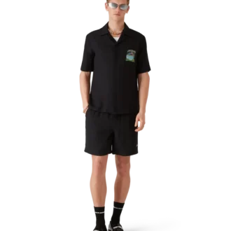 Camisa clásica de jacquard de manga corta Volcano