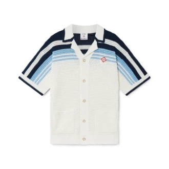 Camisa de algodón de ganchillo de tenis de pantalón corto