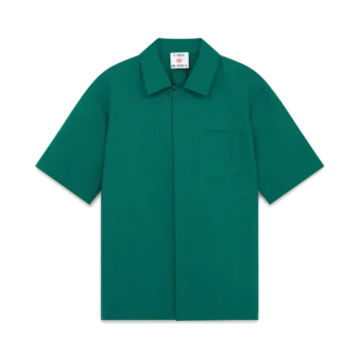 Camisa de jacquard de algodón con monograma y pantalones cortos