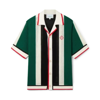 Camisa de malla a rayas