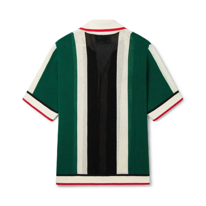 Camisa de malla a rayas