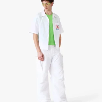 Camisa de pantalón corto bordada Collage D’icones Graphiques