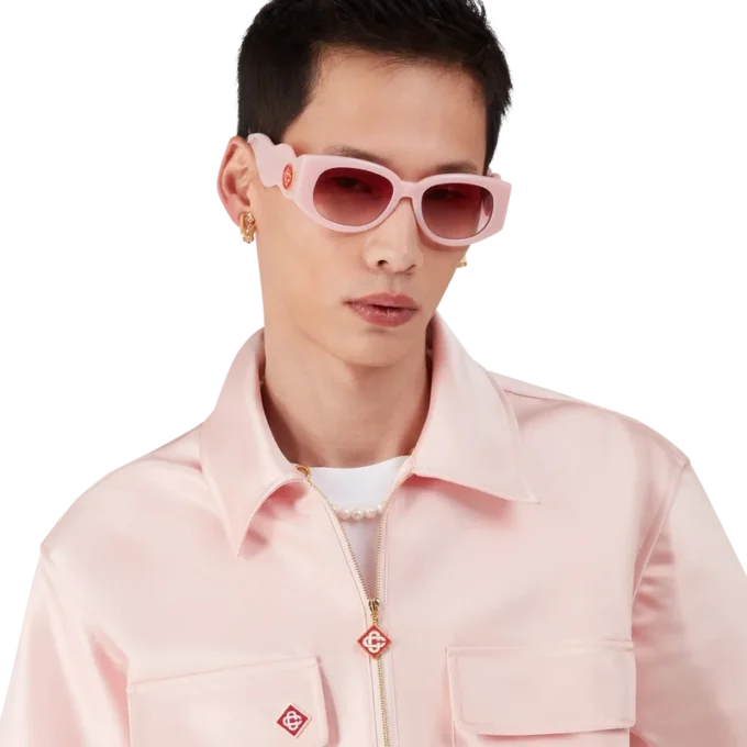 Camisa de pantalón corto con cremallera de un cuarto de satén Camisa de pantalón corto con cremallera de un cuarto de satén