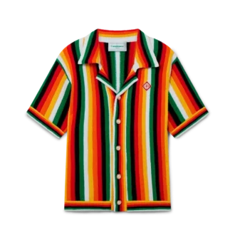 Camisa de rizo a rayas