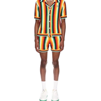 Camisa de rizo a rayas