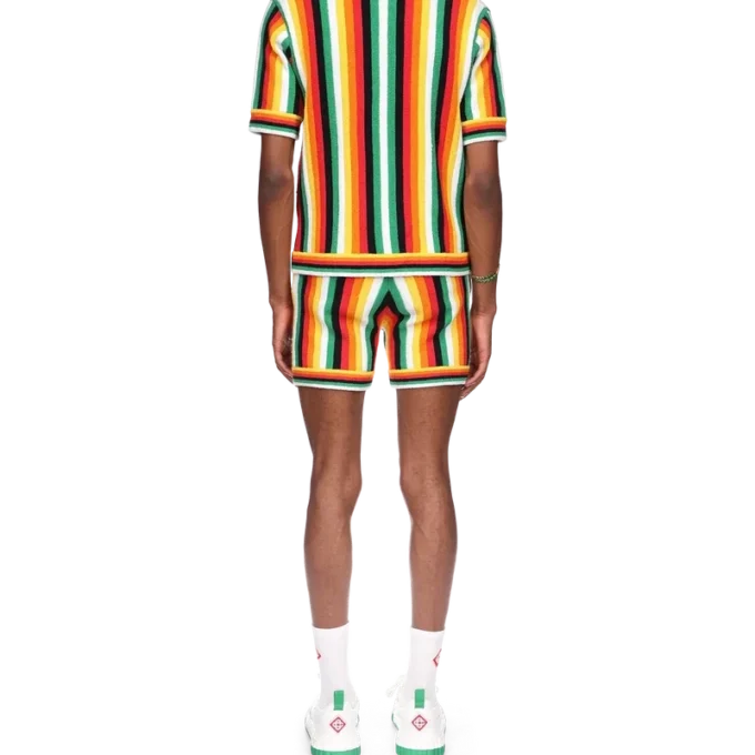 Camisa de rizo a rayas