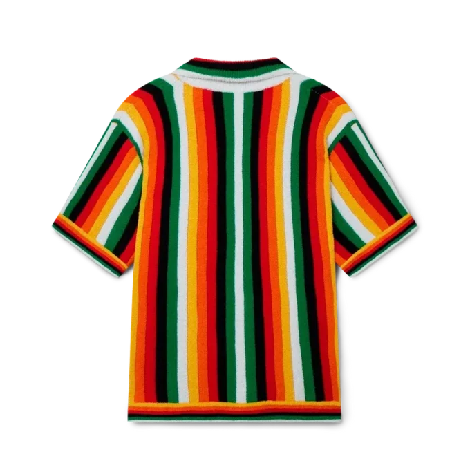 Camisa de rizo a rayas