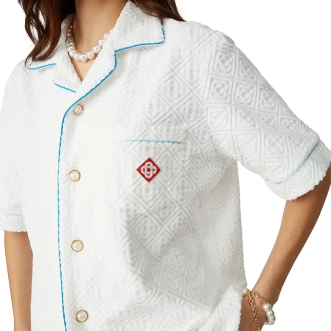 Camisa de rizo con monograma