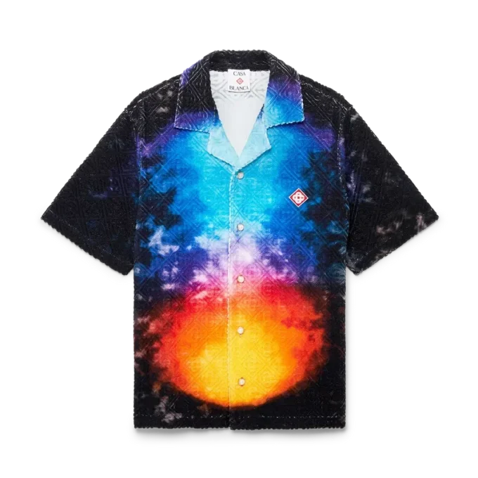 Camisa de rizo degradado