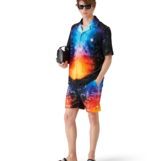 Camisa de rizo degradado