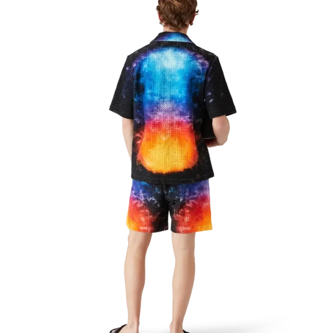 Camisa de rizo degradado