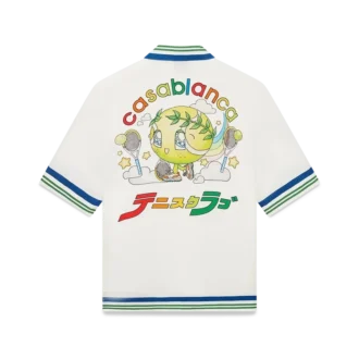 Camisa de sarga de seda de pantalón corto Tennis Mascot
