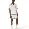 Camisa de sarga de seda de pantalón corto Tennis Mascot