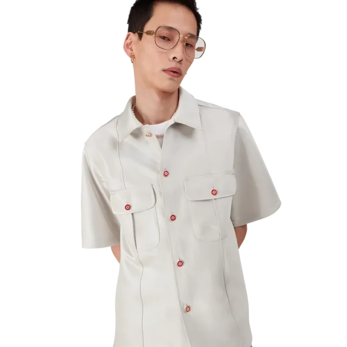 Camisa de satén Duchesse