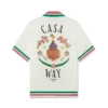 Camisa de seda con cuello de punto Casa Way