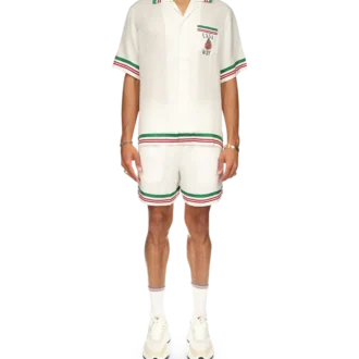 Camisa de seda con cuello de punto Casa Way