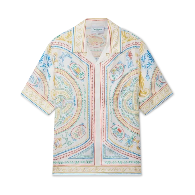 Camisa de seda Crayon Vase