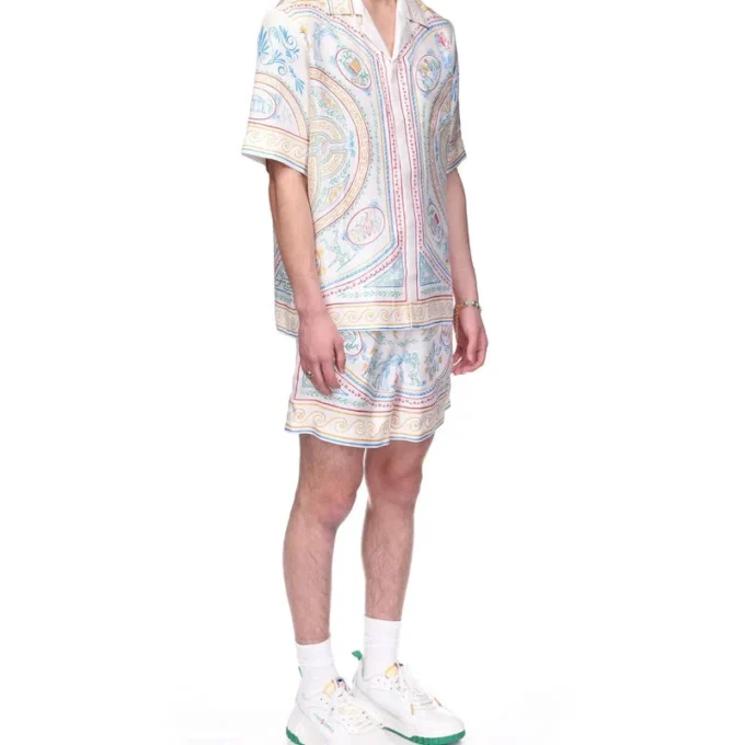 Camisa de seda Crayon Vase