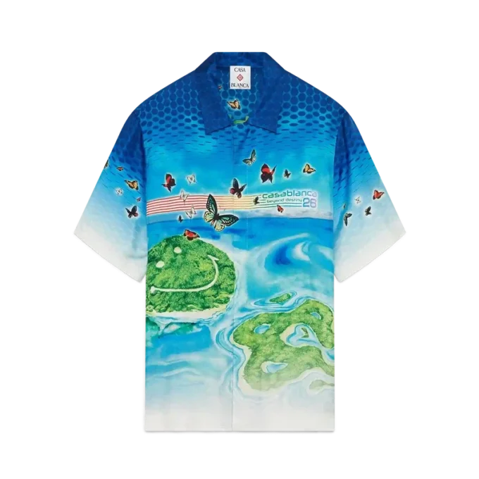 Camisa de seda de manga corta Beyond Destiny