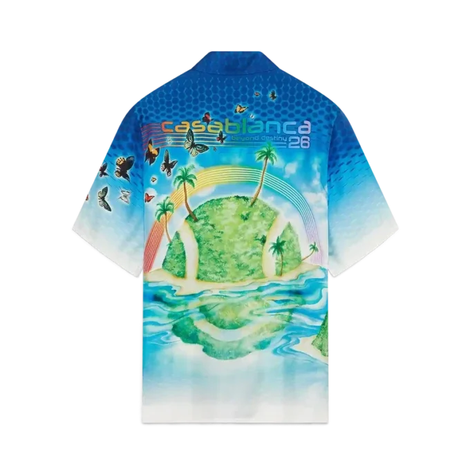 Camisa de seda de manga corta Beyond Destiny