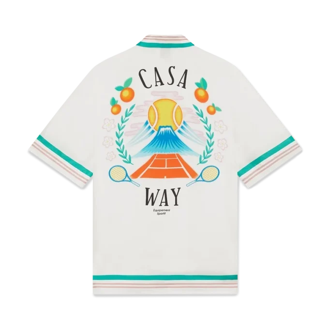 Camisa de seda de manga corta Casa Way