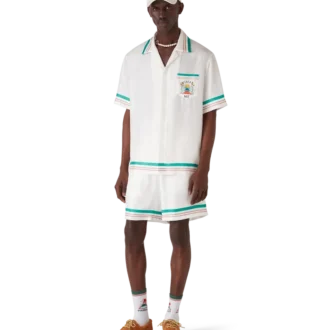 Camisa de seda de manga corta Casa Way