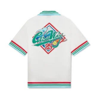 Camisa de seda de manga corta Casa Way World Series