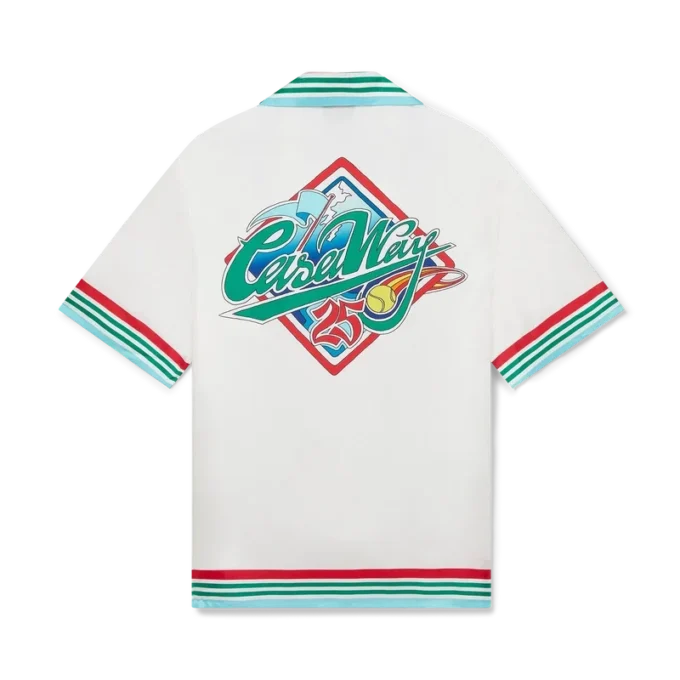 Camisa de seda de manga corta Casa Way World Series