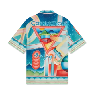 Camisa de seda de manga corta Galaxy Court