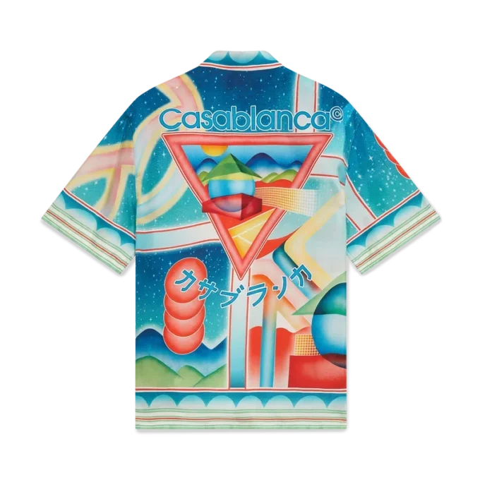 Camisa de seda de manga corta Galaxy Court